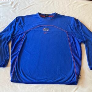 Nike Team Therma-Fit University of Florida Blue Fleece Long Sleeve Sweatshirt